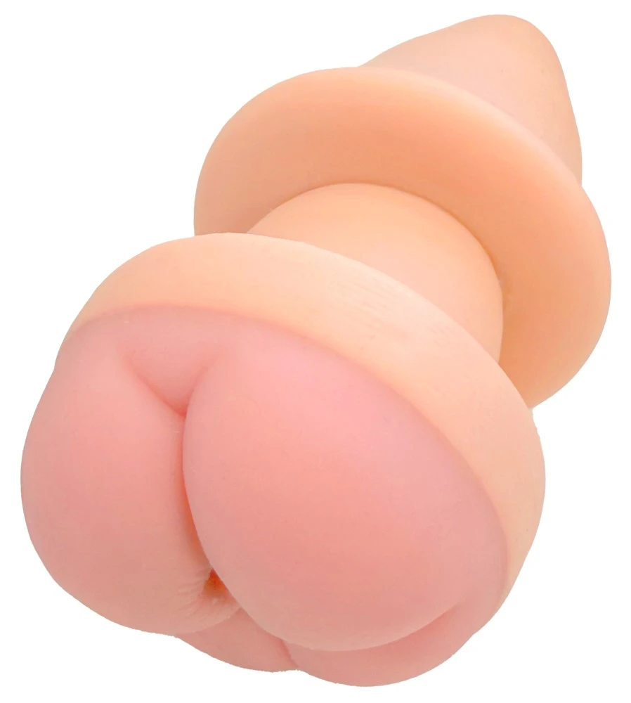 Nature Skin Butt Plug & Extens, Gefühlsechter 2in1 Analplug mit Penisverlängerung für intensiven Lustkick – hautähnlich, dehnbar und perfekt für sinnliches Wetlook- & Netz-Play