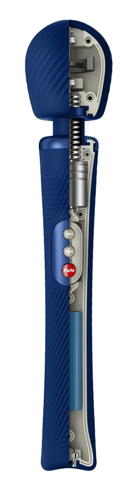 FUN FACTORY Massagestab VIM Wand Massager Made in Germany aufladbares Massagegerät mit 3 verschiedenen Massageprogrammen und Massagekopf