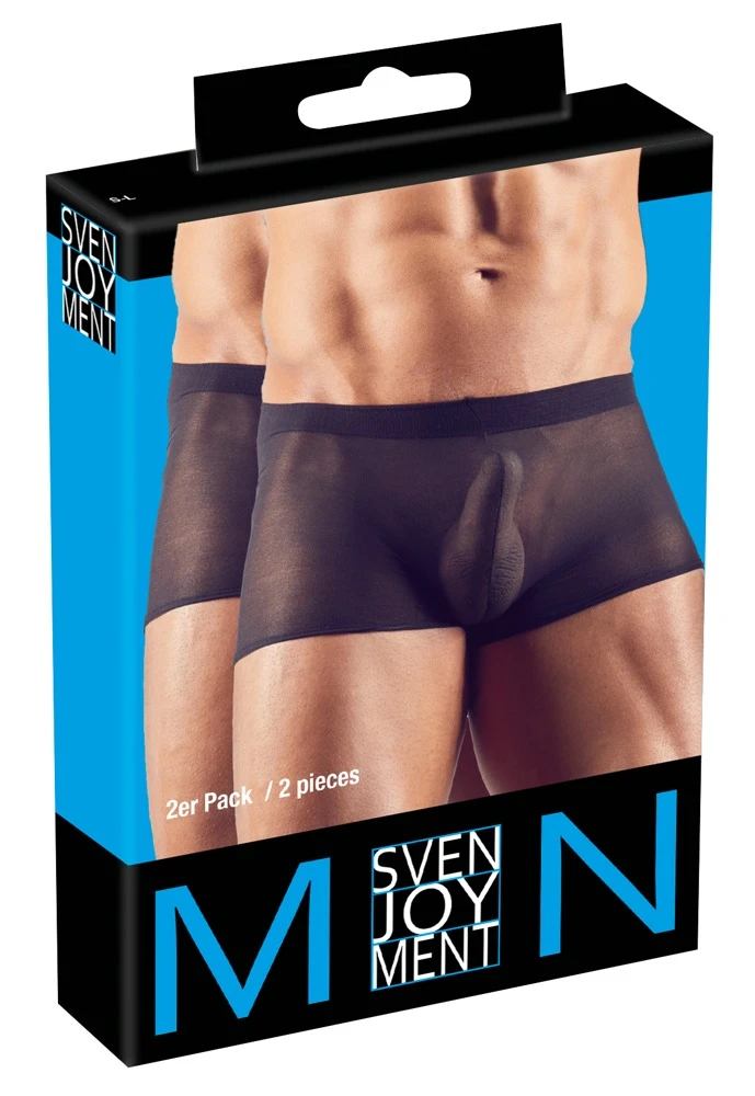 Diese Pants in Strumpfhosenqualität sind ideal für Selbstbewusste Männer. Praktisch im 2er-Pack.