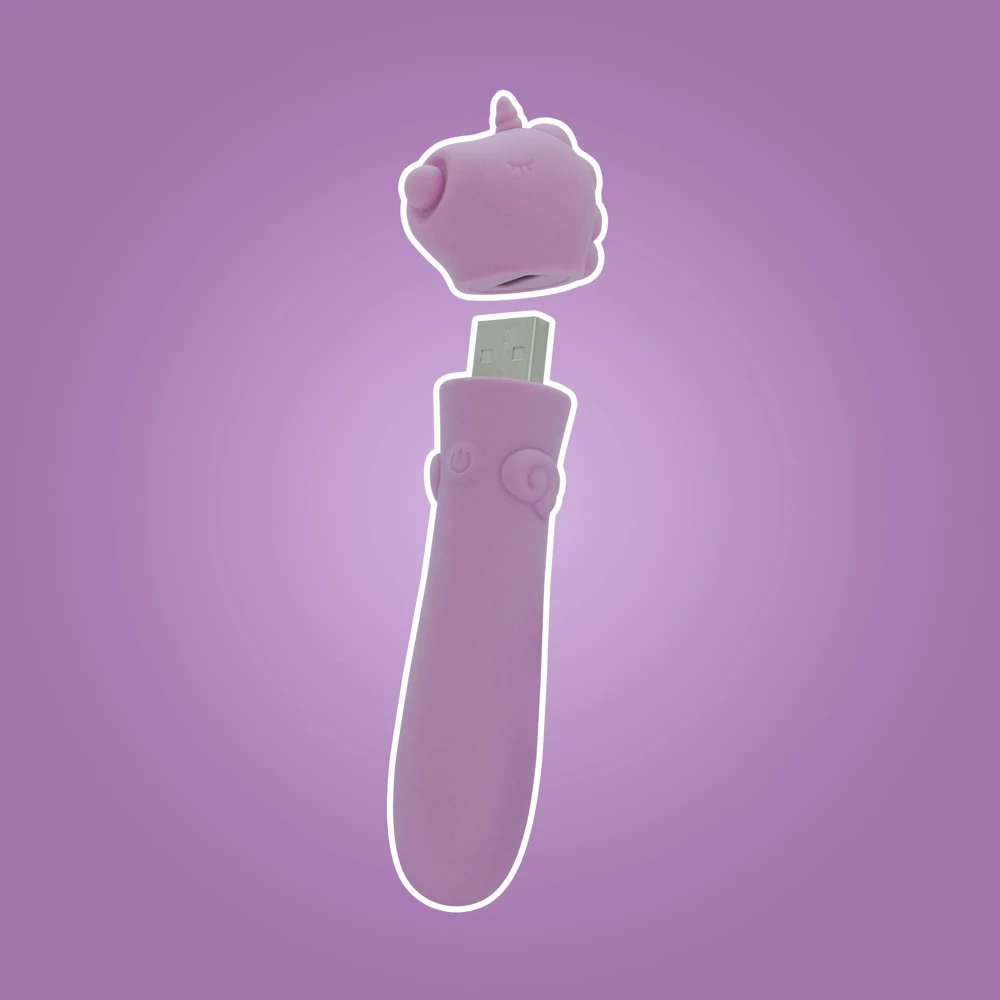 Unihorn USB Karma Lilac,  Unihorn Minivibrator USB Karma Lilac – süßes Einhorn-Toy mit 10 intensiven Vibrationsmodi, kraftvoller USB-Power, handlich, soft und ideal für heiße Solo- oder Paarmomente