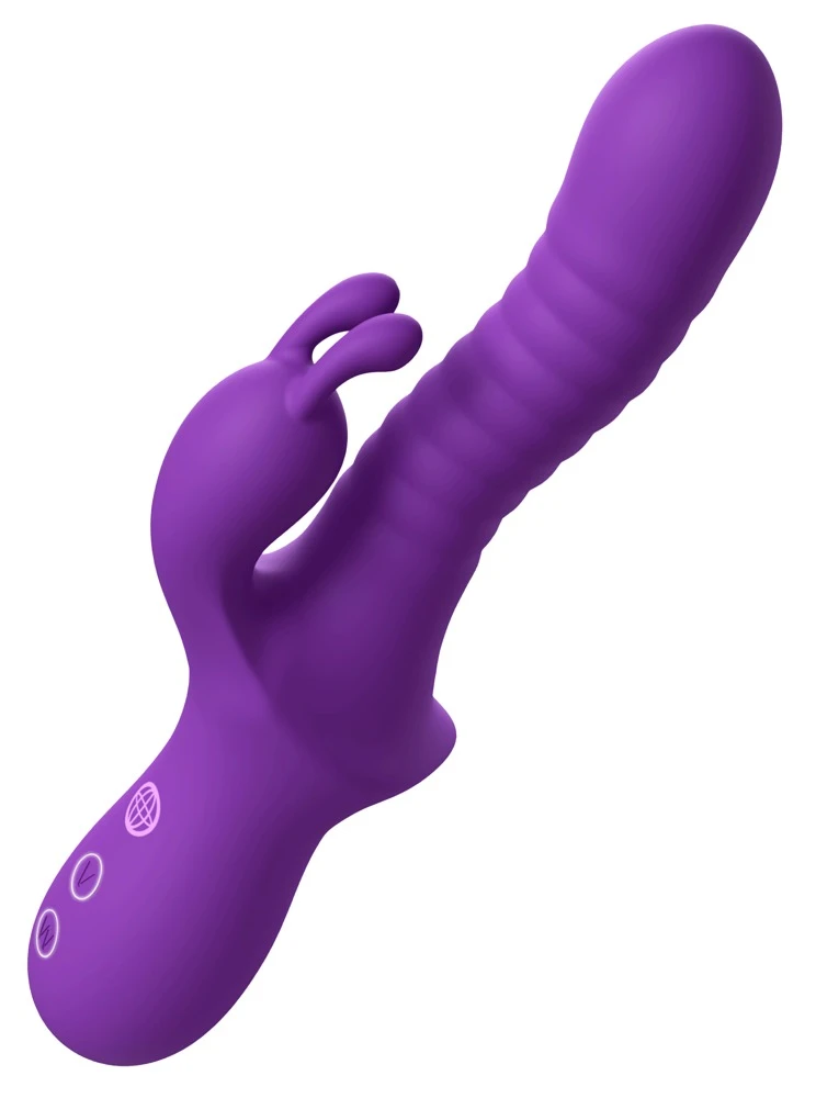FFH Fantasy Wave Purple, Rabbitvibrator Fantasy Wave von Fantasy For Her – geriffelt mit 3 starken Motoren, WaveMotion-Technologie und pulsierender Wellenmassage