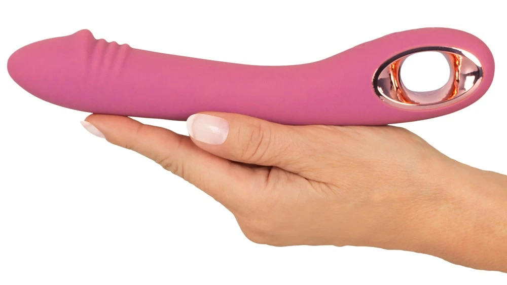 Slim G-Spot Rose, Eleganz trifft Lust: G-Punkt-Vibrator Slim G-Spot Rose mit 10 Vibrationsmodi, wasserdicht und aus weichem Silikon