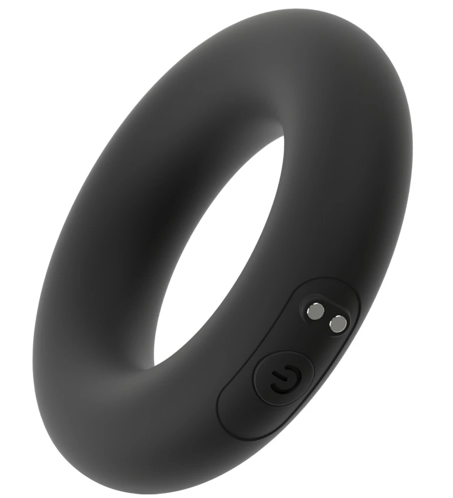 Rebel Vibrating Cock Ring, Rebel Vibro-Penisring – Prall, breit und aufregend: 10 leise Vibrationsmodi für intensive Lust zu zweit oder solo