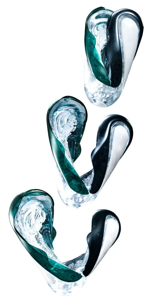 Tenga Flip 360 Midnight Purple, TENGA Flip 360 Masturbator – aufklappbar, Spiral-Drehdesign für 360° Rundum-Stimulation mit Pressure Pads, inkl. Gleitgel sofort startklar