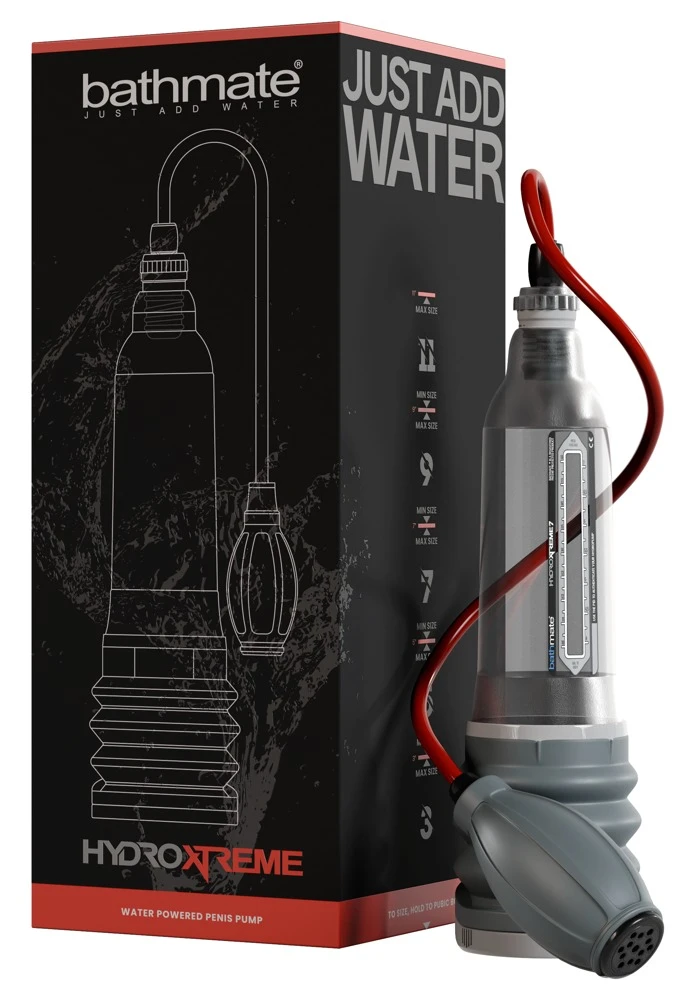 Hydroextreme 7 - Pump only, Hydro-Penispumpe mit Ballpumpe für Wassertraining, stärkere Erektion & Ausdauer Männer Bathmate HydroXtreme7