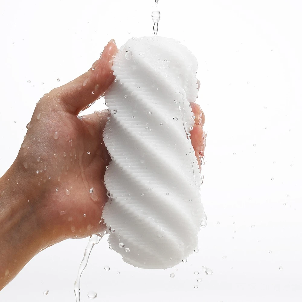 Tenga 3Dx SPIRAL, TENGA 3Dx SPIRAL Masturbator Wiederverwendbar 3D Reliefstruktur Softmaterial Intensiv Massagerillen inkl. Gleitgel