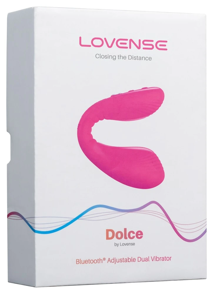Dolce, Lovense Doppelvibrator mit App-Steuerung für intensive G-Zonen- & Klitoris-Vibrationen freihändig genießen