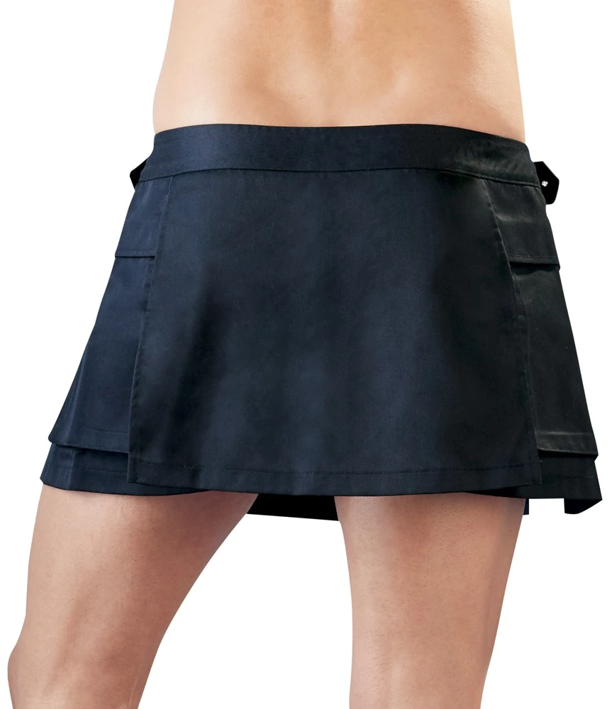 Kurzer Herren-Rock von Svenjoyment aus festem Webstoff im markanten Gladiator-Style.