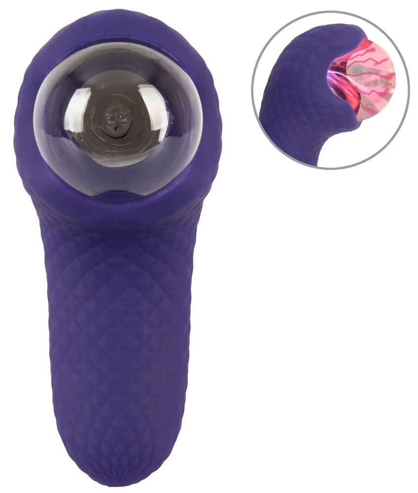 beau coeur Zanto Plasma Vibrat, ZANTO Plasma Vibrator von beau cœur – beidseitig verwendbarer Lustspender mit leuchtender Glaskugel, zwei starken Motoren und magischer Vibration für intensive innere und äußere Stimulation