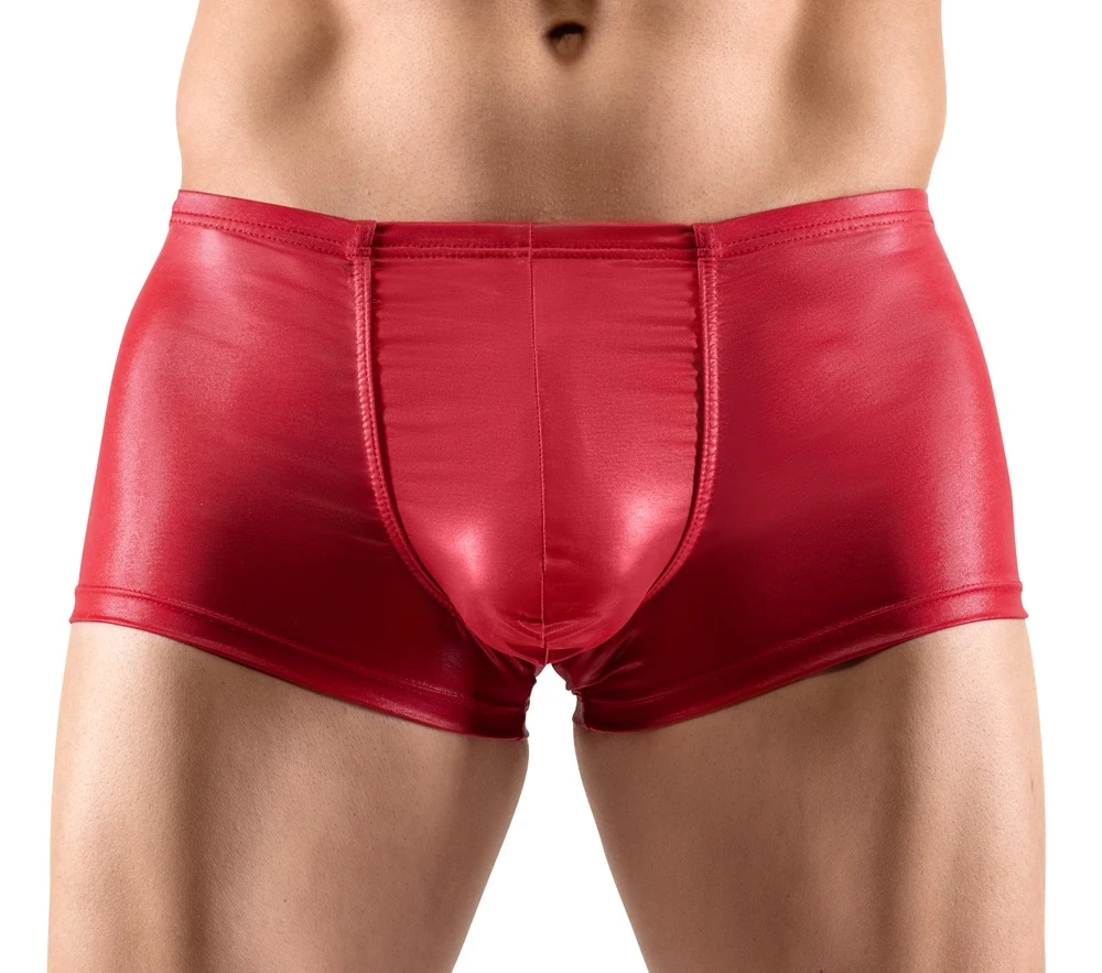 Aufregende Pants im knallroten Glanzlook mit Push-up-Effekt -Elastisch und bequem für perfekten, hautnahen Sitz