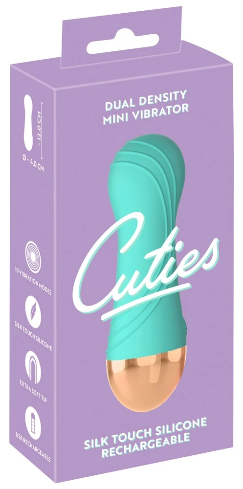 Cuties Soft Green, Mini Vibrator smarter Silikon Vibrator mit 10 Vibrationsmodi ultraweich kompakt leise für intensive Reizwäsche Momente Cuties
