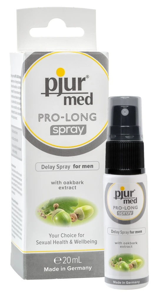 pjur med Pro-Long Spray 20 ml, Intim-Pflegecreme ORGANIC Care – vegane Feuchtigkeitspflege, beruhigt empfindliche Haut, stärkt die Elastizität und sorgt für geschmeidige Pflege nach der Rasur