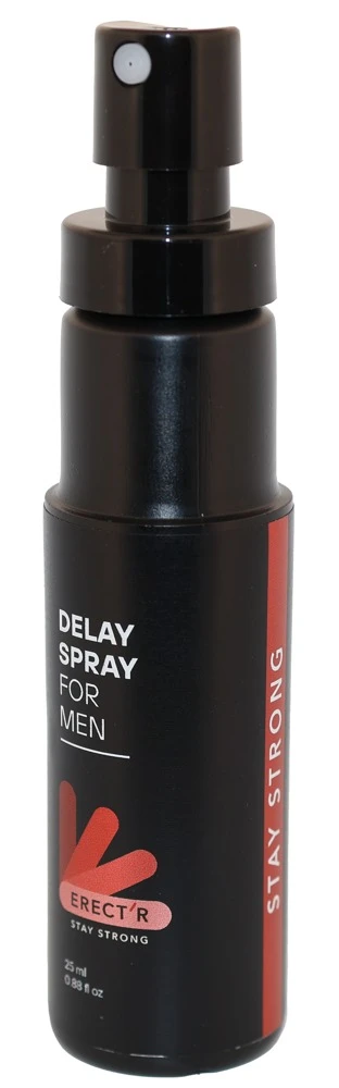 ERECTR Delay Spray 25 ml, Verzögerungsspray für Männer mit Aloe Vera & Panthenol für weniger Empfindlichkeit und längere intime Momente, ohne betäubende Wirkstoffe – ERECT‘R