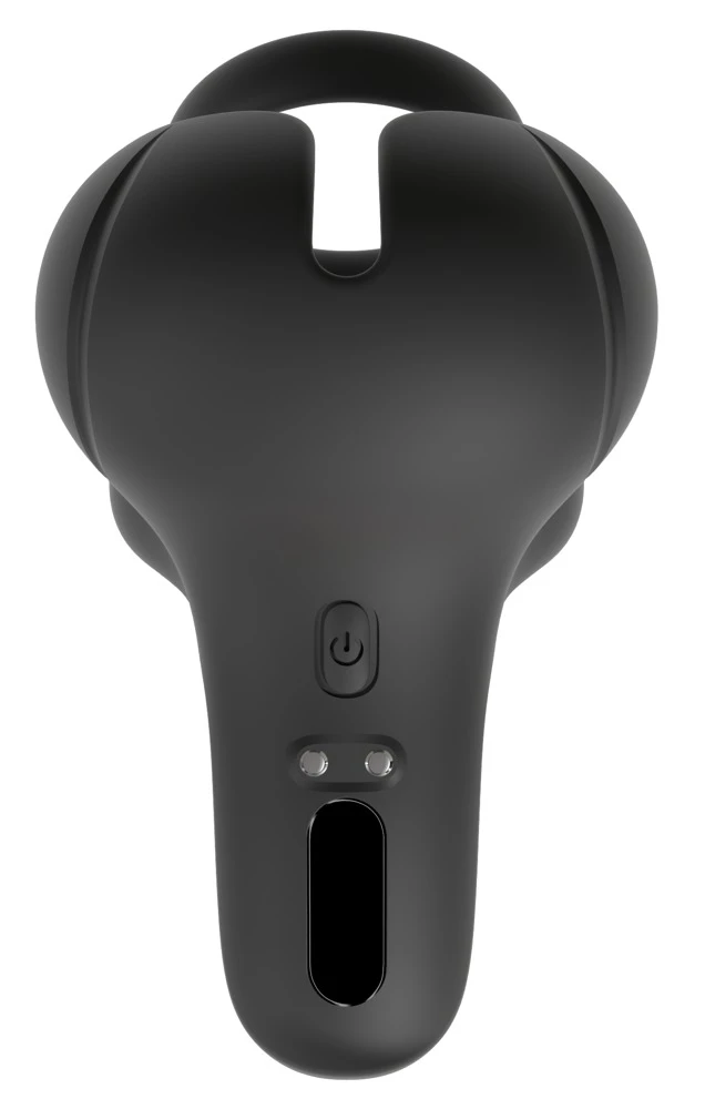 Rebel Ball Massager w Perineum, Hodenvibrator mit Damm-Stimulator, Penis- & Hodenring, 10 Vibrationsmodi, kraftvolle Doppelvibration für Männer – Rebel
