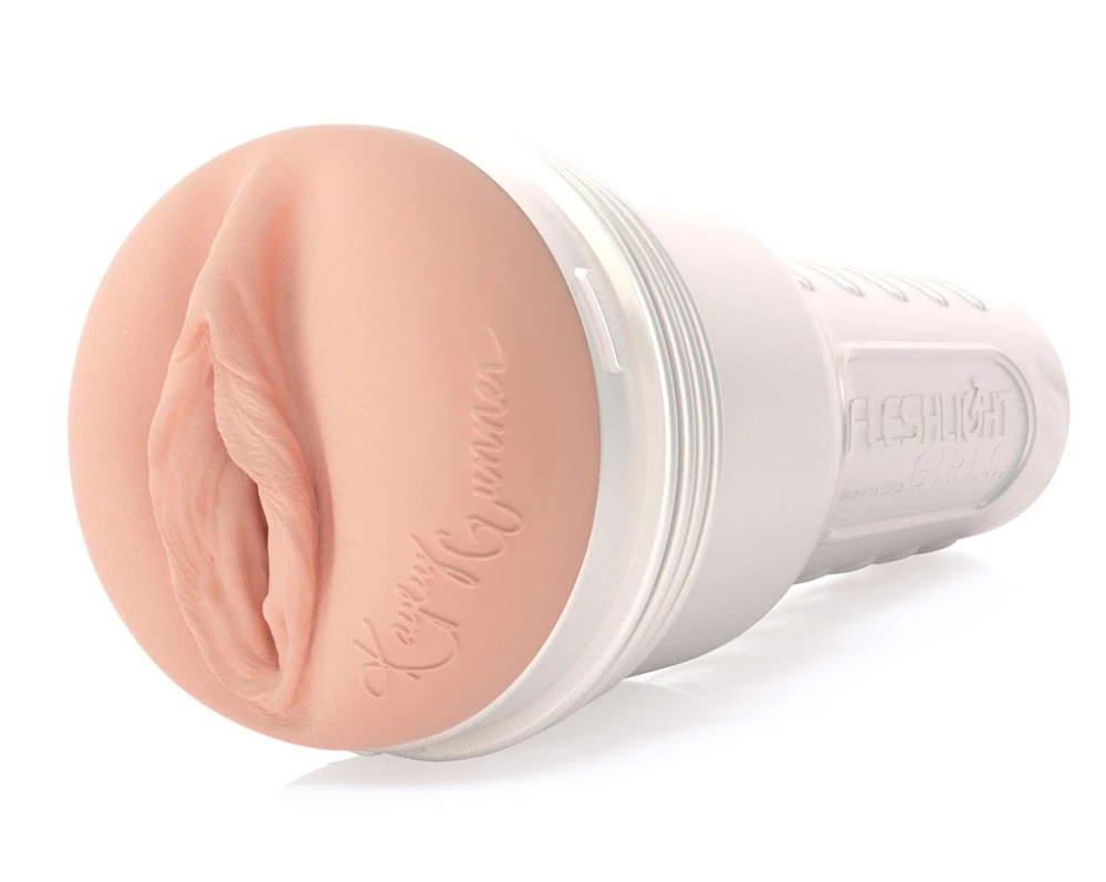 Kayley Gunner Fully Loaded, Kayley Gunner Masturbator in realistischer Vagina-Optik im diskreten Taschenlampen-Design mit Autogramm und intensiven Innenstrukturen für abwechslungsreiche Stimulation