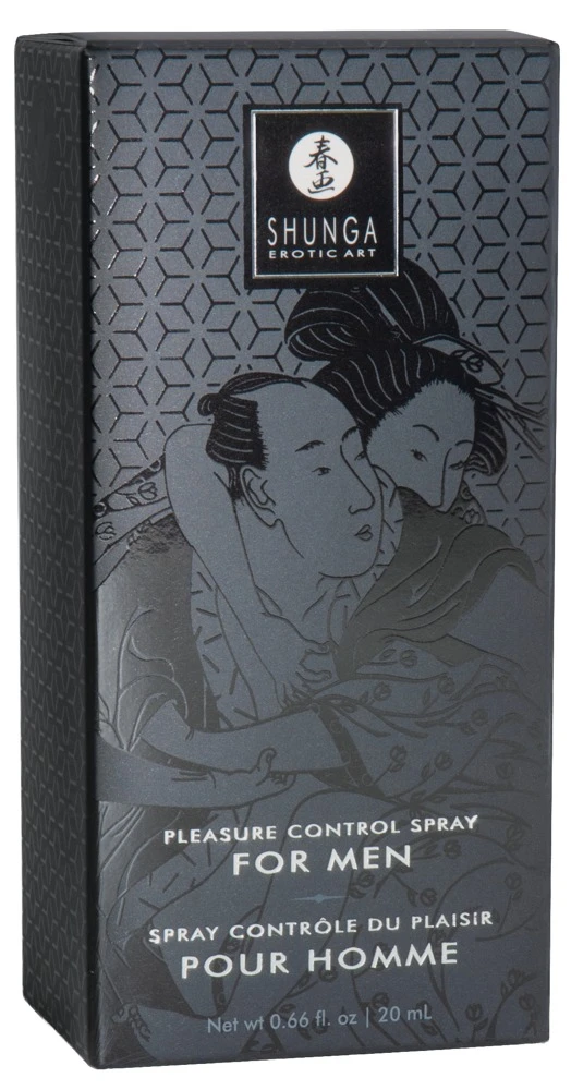 Shunga Male Control Spray 20ml, Penisspray zur Lustkontrolle – sexy für mehr Ausdauer, reduzierte Empfindlichkeit & länger anhaltende intime Momente – Shunga