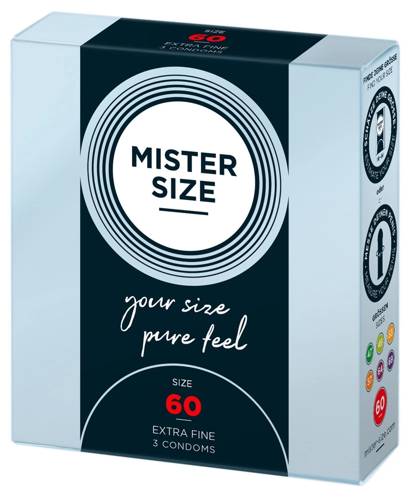 Mister Size 60mm 3er Kondom in individueller Passform