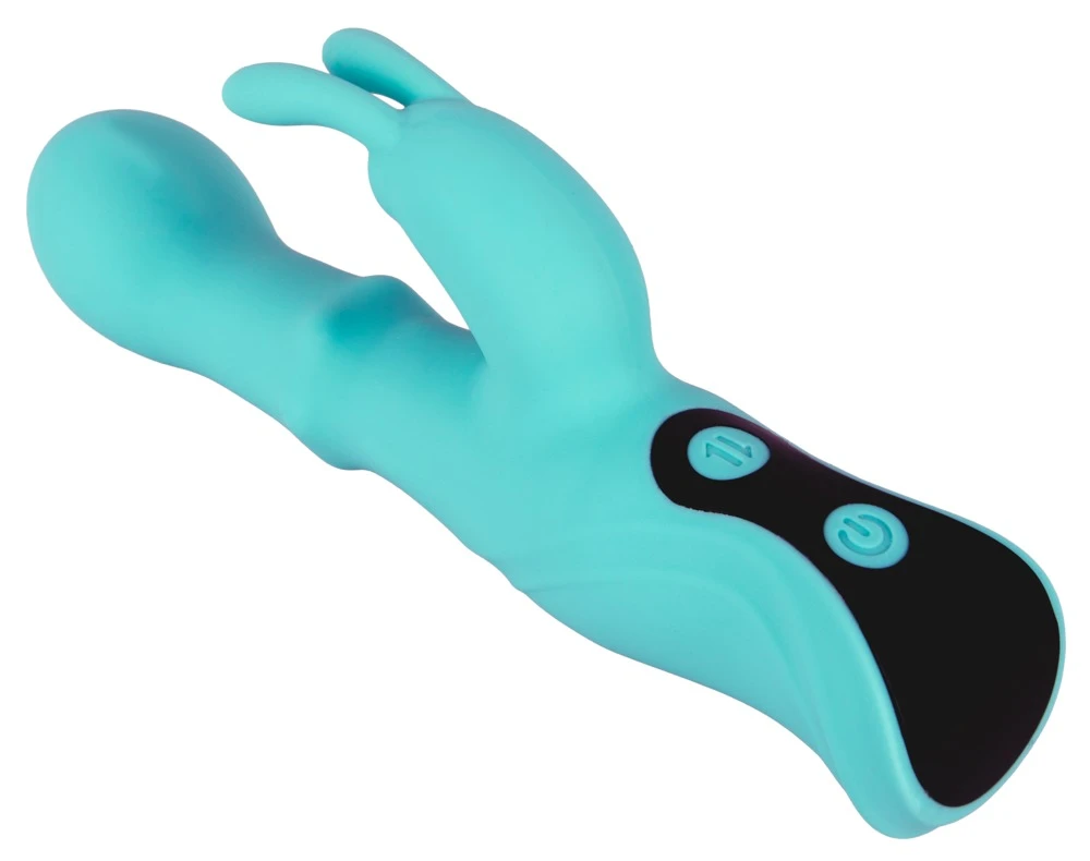 beau coeur Oriven Rabbit Vibra, ORIVEN Rabbitvibrator mit nickendem Vibro-Kopf & Slide Ring für intensive Dual-Stimulation von G-Zone & Klitoris
