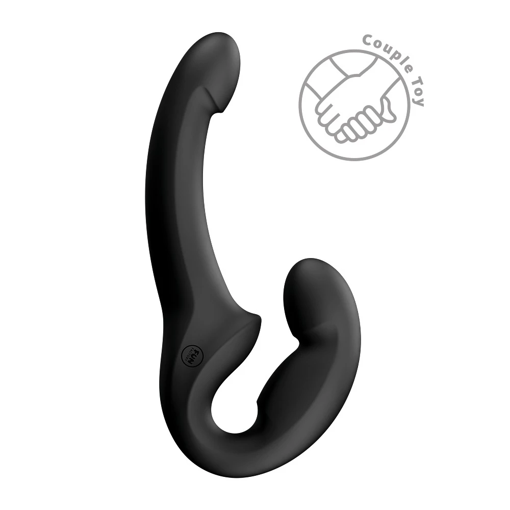 Share Lite Blackberry, Fun Factory SHARE LITE ultraleichter Doppeldildo gurtlos für Pegging Rollenspiele G/P-Punkt gebogen flexibel